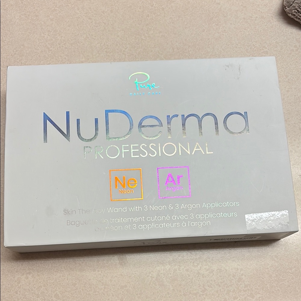 NuDerma Professional Skincare Wand - White
